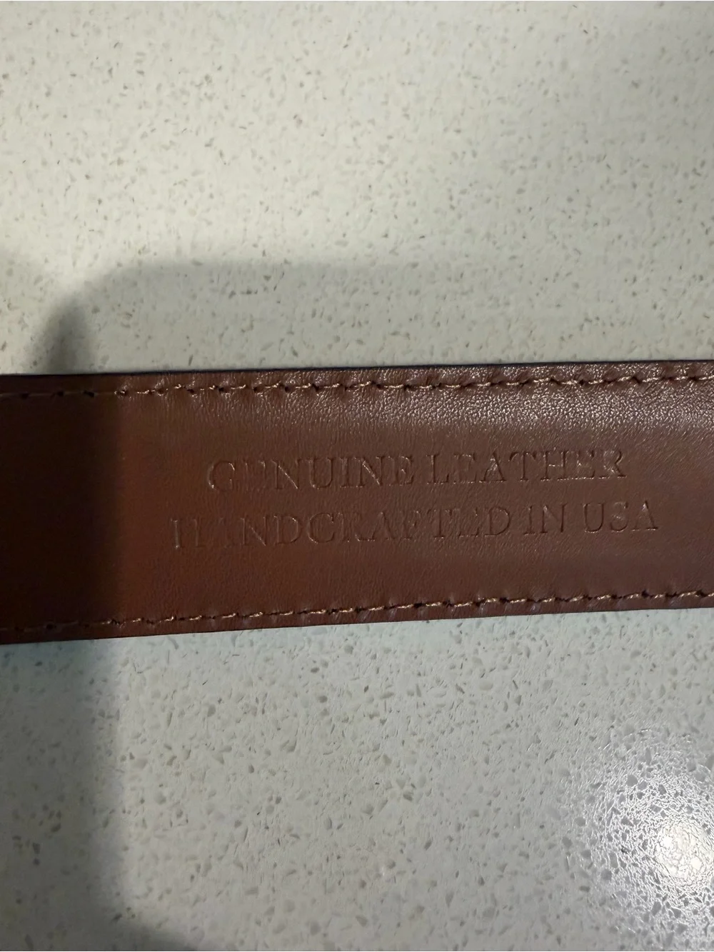 Brooks Brothers Tan Brown Leather Belt with Silver Buckle